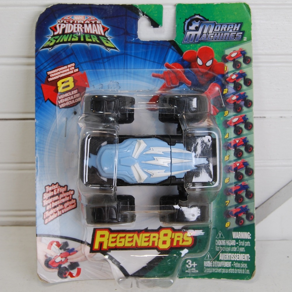 Spiderman Vs. Sinister 6 Morph‎ Machines Marvel toy Race car NWT